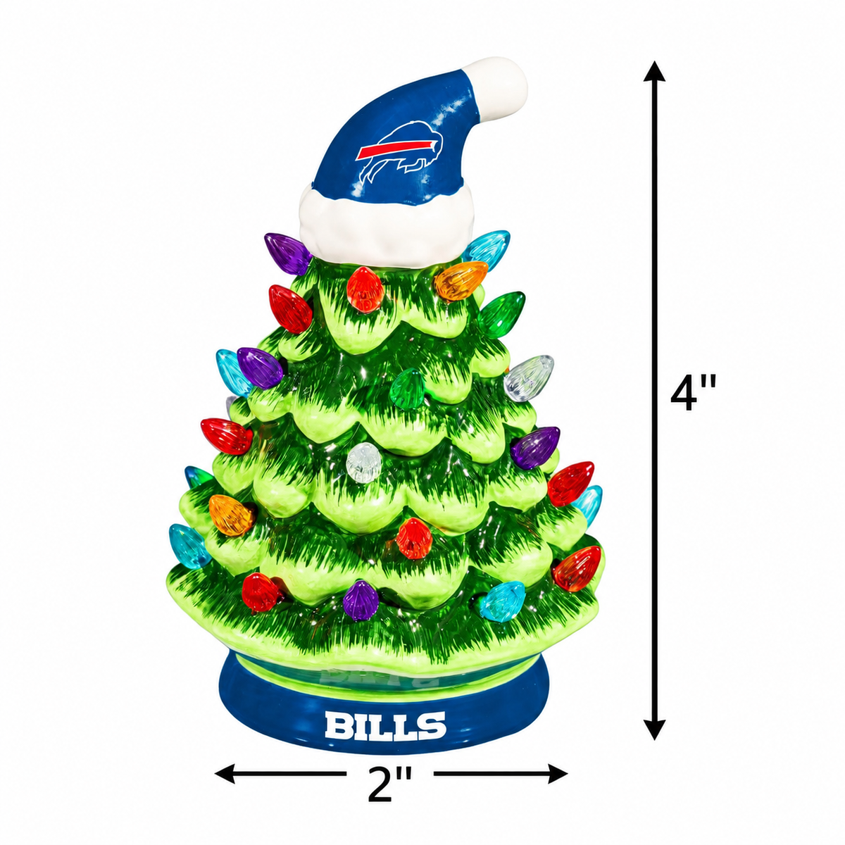 NFL Ceramic Christmas Trees that Light Up