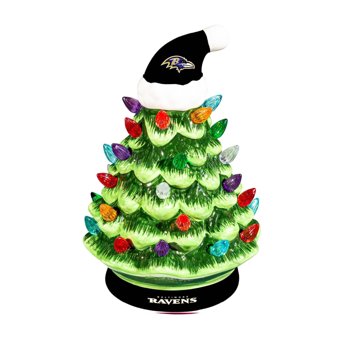 NFL Ceramic Christmas Trees that Light Up