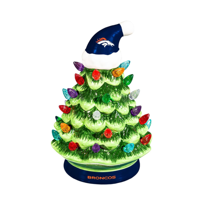 NFL Ceramic Christmas Trees that Light Up