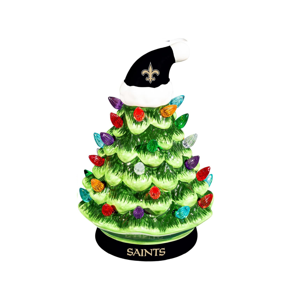 NFL Ceramic Christmas Trees that Light Up