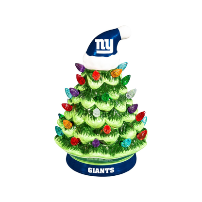 NFL Ceramic Christmas Trees that Light Up
