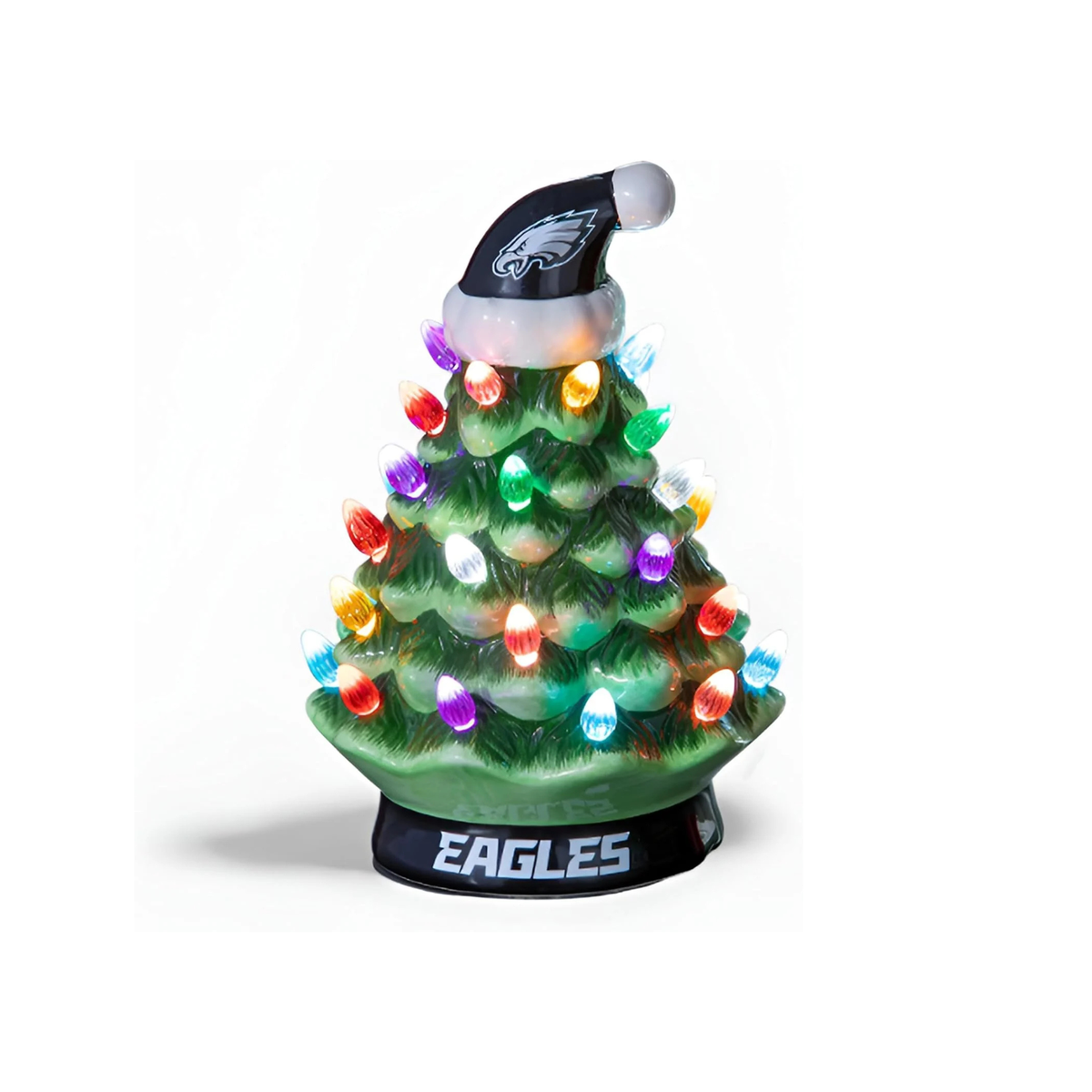 NFL Ceramic Christmas Trees that Light Up