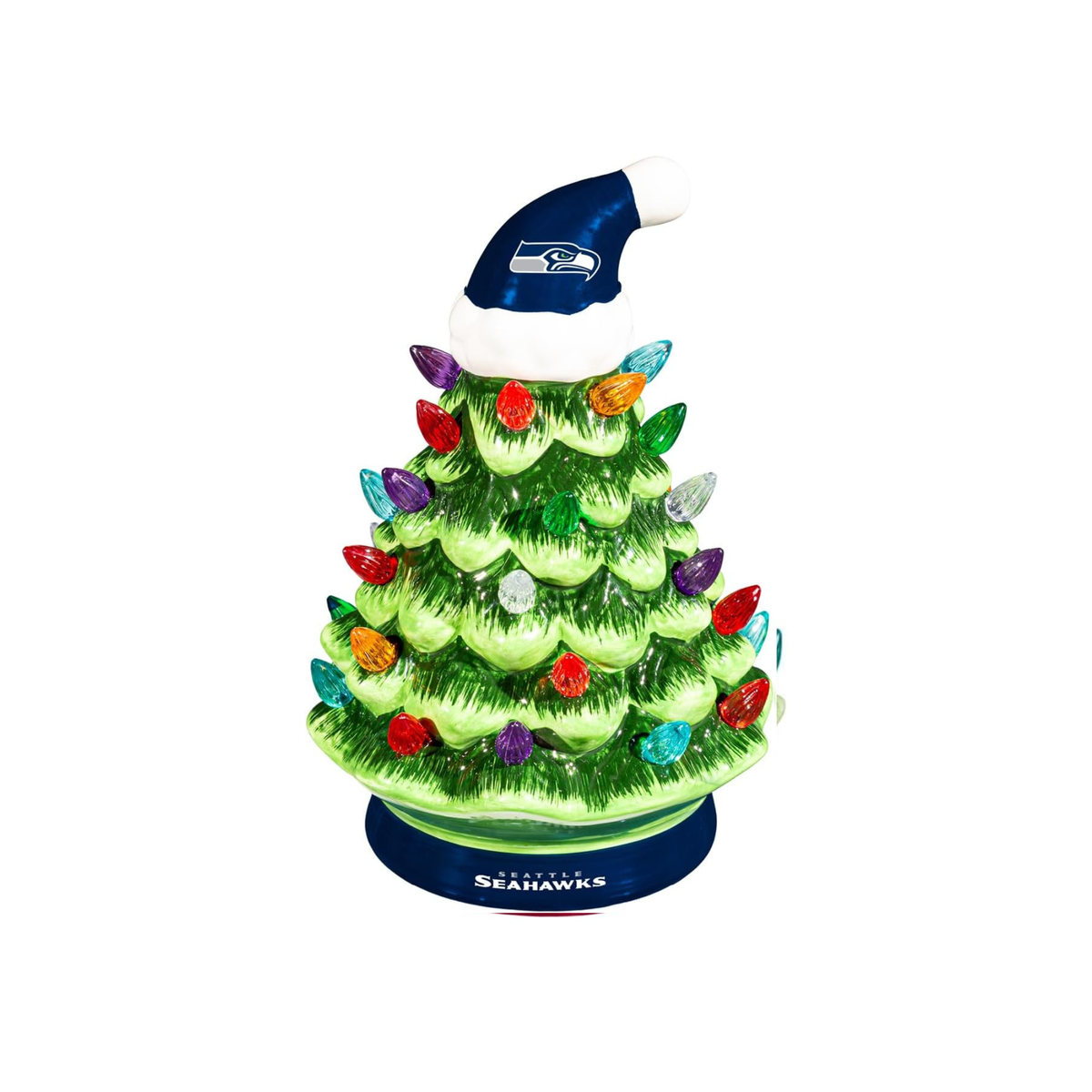 NFL Ceramic Christmas Trees that Light Up