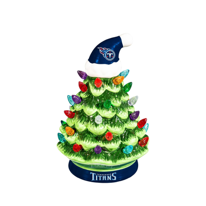 NFL Ceramic Christmas Trees that Light Up
