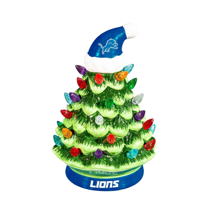NFL Ceramic Christmas Trees that Light Up