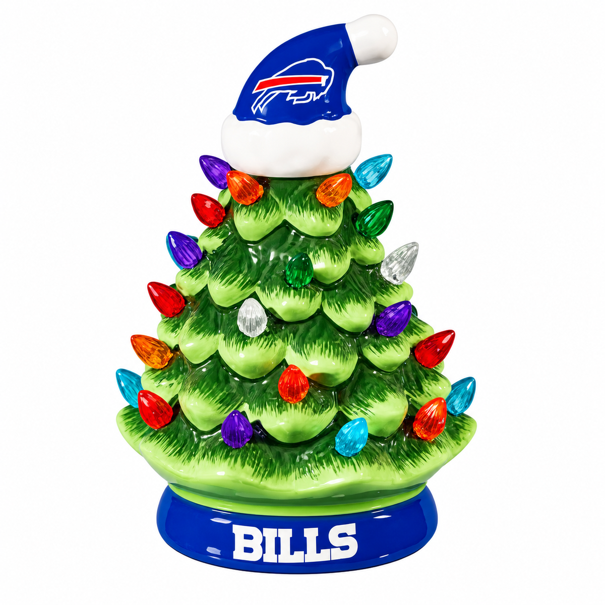 NFL Ceramic Christmas Trees that Light Up