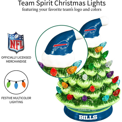 NFL Ceramic Christmas Trees that Light Up