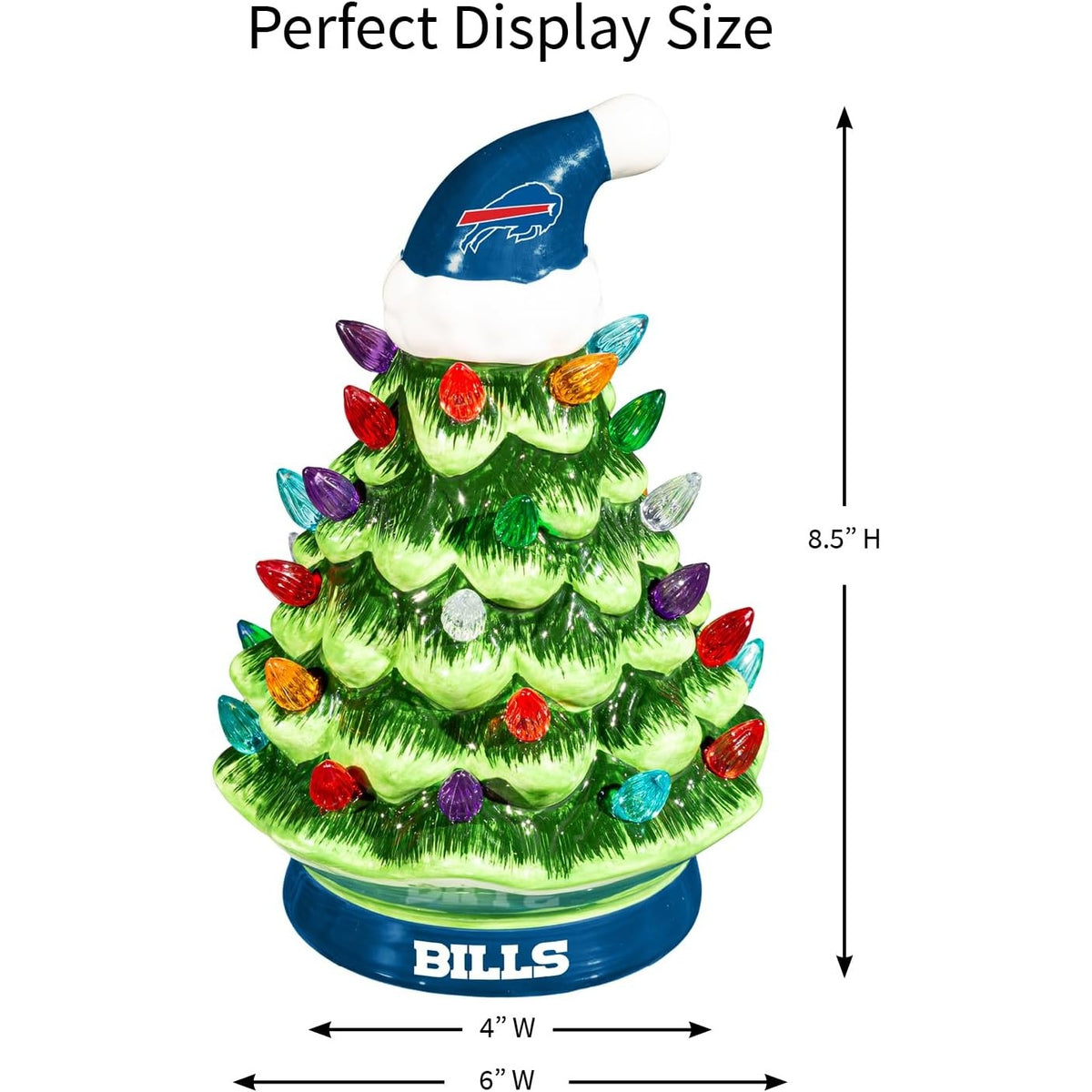 NFL Ceramic Christmas Trees that Light Up